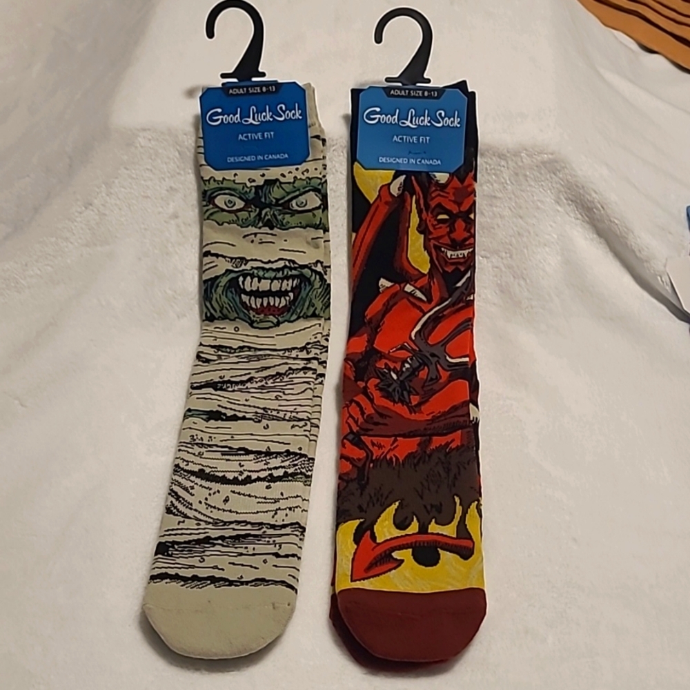 2 Pair Socks, creative designs, super soft